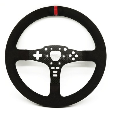 33CM/13'' Racing Steering Wheel (Fully Covered with Suede) PC SIM for MOZA R5