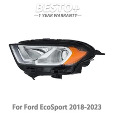 For Ford EcoSport 2018-2023 Front Headlights Headlamps Left Clear Halogen W/DRL