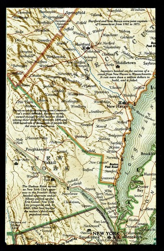 1994-7 July BOSTON MA TO WASHINGTON DC Megalopolis National Geographic Map - A3+ - Picture 4 of 4