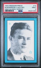 1993 Freedom Press High School Heroes #14 John Wayne PSA 9 MINT Pop 1 No 10