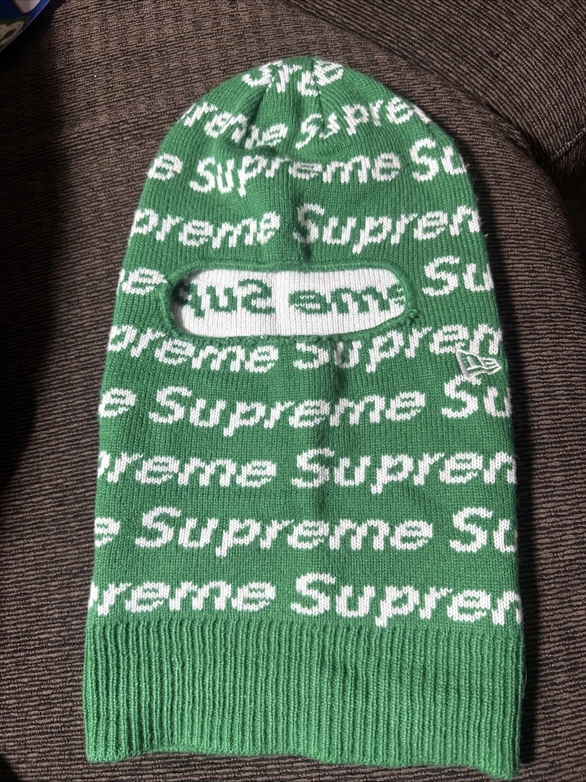 Supreme x New Era Repeat Balaclava/Ski Mask|FW23|Green