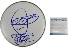 Vanilla Ice Teenage Mutant Ninja Turtles Sketch Autographed 10 Inch Drum Head AC