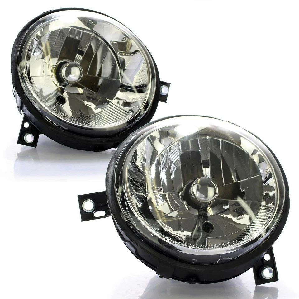2x Hauptscheinwerfer Links + Rechts H4 passend für VW Lupo 6X1 1.0 1.2 1.4 TDI