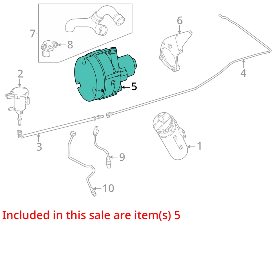 Bomba de inyección de aire 222 modelos tipo S se adapta 01-13 15-20 MERCEDES CLASE S 629404 Foto 3 de 4