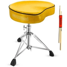 5 Core Drum Throne 4" Padded Ergonomic 441Lb Capacity Height Adjustable Chair