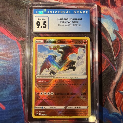 Radiant Charizard graded CGC 9.5 for sale on eBay