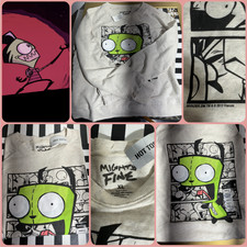 Invader Zim GIR Y2K RARE 'Mighty Fine' Long Sleeve Shirt VTG 2013 XLG NOS TAGS
