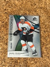 2019-20 SP GAME USED AUTHENTIC ROOKIES MARK FRIEDMAN /295 PHILADELPHIA FLYERS