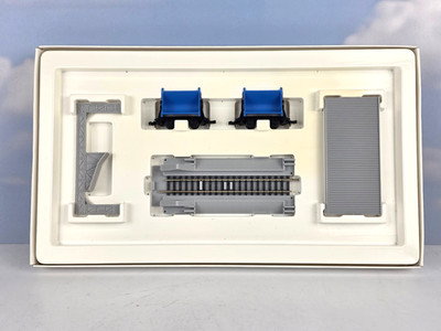 (4396) Minitrix  17036 Ladeset mit 2 Loren und Entladestation  in OVP unbespielt