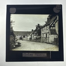 Antique Magic Lantern Slide Elmley Castle village Worcestershire