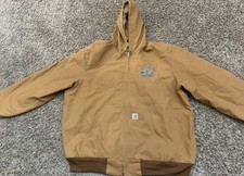Carhartt J131-BRN 05/17 Jacket Brown Duck Work Active Wear Mens Size 3XL
