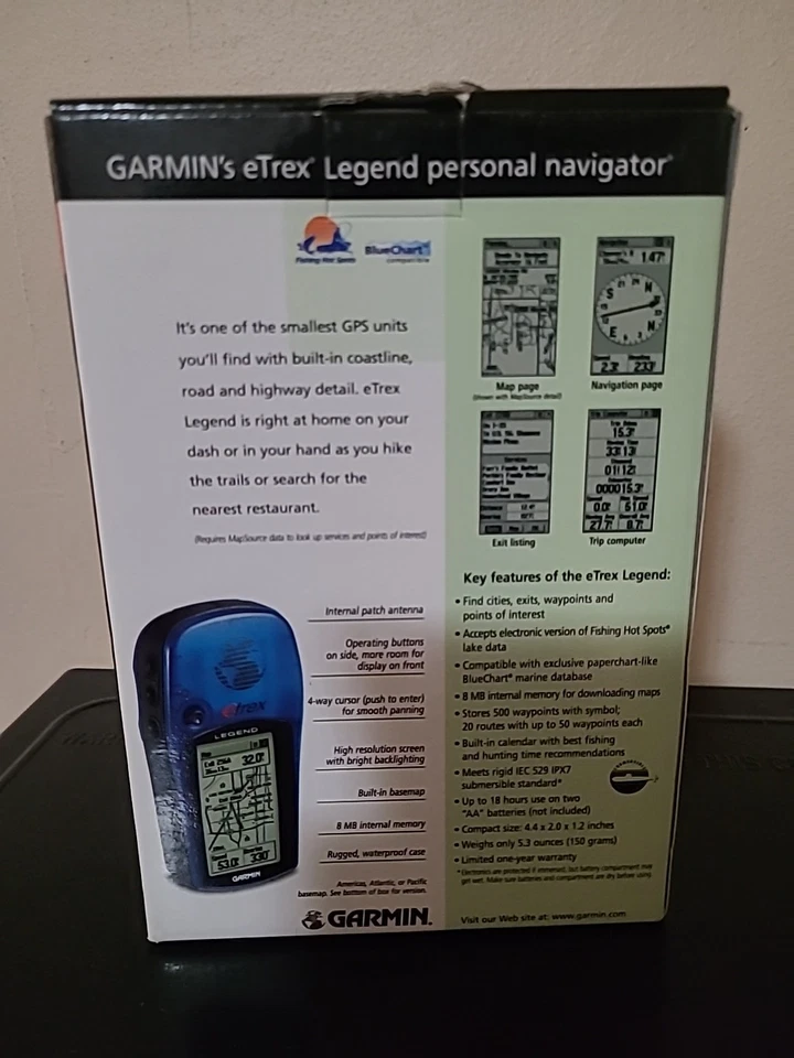 GARMIN E TREX LEGEND PERSONAL NAVIGATOR 010-00256-05 hunting fishing - Image 3 of 4