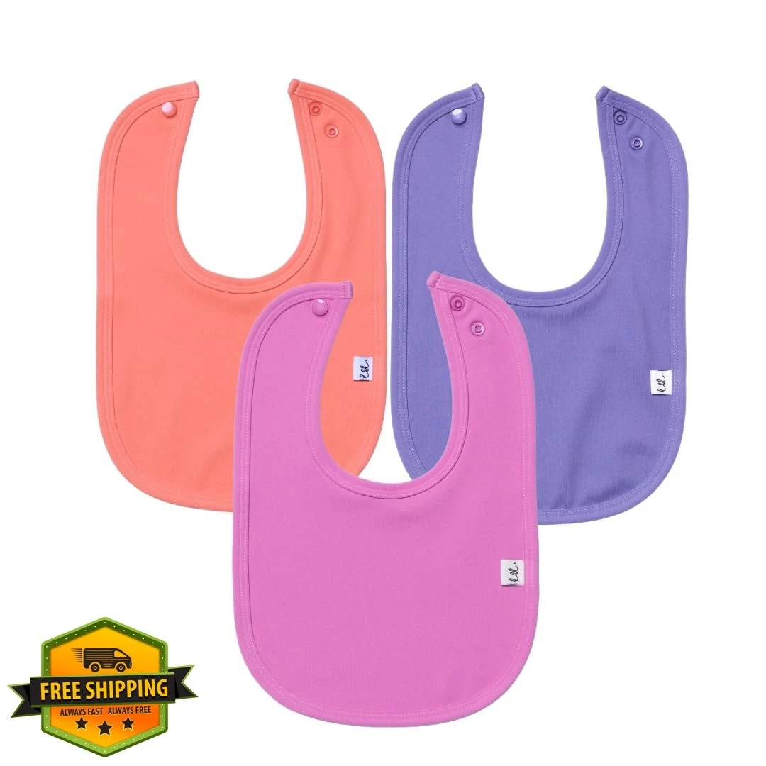 Leya and Lior SnapDry Bibs Tropical 3-Pack