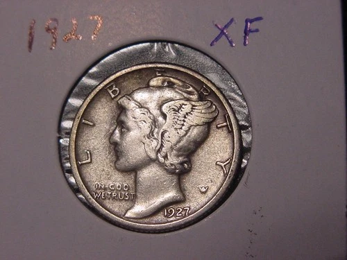 1927 MERCURY DIME XF POPULAR DATE SHIPS FREE