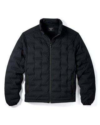 Proof Men s Stealth Down Full Zip Jacket Quilted Water Resistant in Black XL