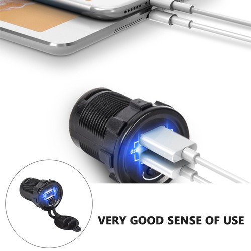 Pc Boat Charger Usb Car Charger 2 Port Waterproof Lighter Lighter Splitter - 第 6/12 張圖片
