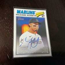 2026 Topps Heritage Maximo Acosta #ROA-MA Real One Rookie Autograph