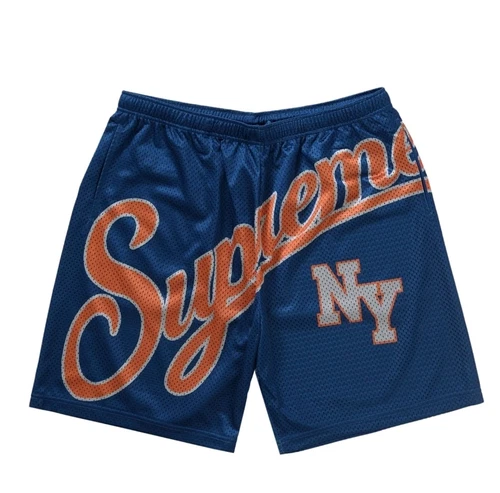 Short maille Supreme Big Script bleu marine XL XLarge Neuf avec étiquettes