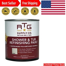 RTG Shower & Tub Refinishing Paint Cream, 1 Quarts Pack of 1