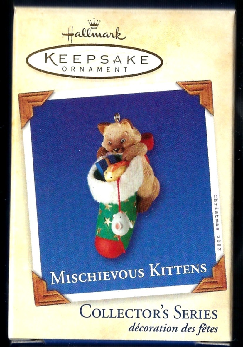 2003 Hallmark MISCHIEVOUS KITTENS 4th in Series Keepsake