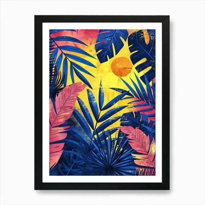 Kühne Trittfrequenz Matisse Stil Kunstdruck gerahmtes Wandbild Poster Leinwanddruck Bild