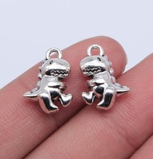 15pcs Charms Dinosaur Baby 16x12x7mm Antique Silver Color Pendants EF3693