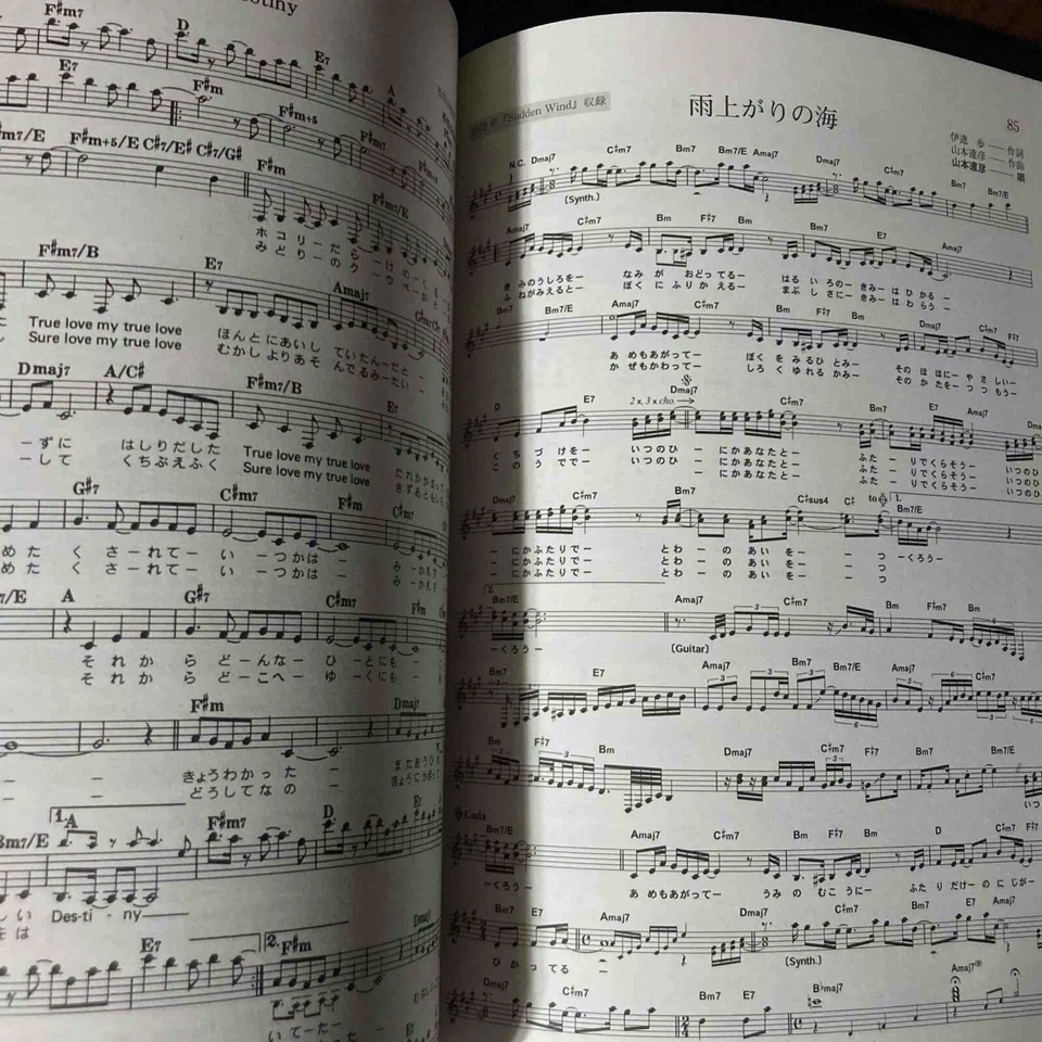 Japanese City Pop Music Anthology Selections 1971 1989 Melody Score book New - Image 3 of 3