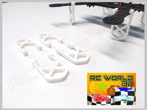 QUADCOPTER LANDING FEET SET 3D PRINTED WHITE PLA FITS*250-280-300 FRAME - Image 3 of 4