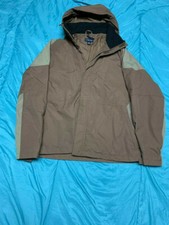 Brown Lands End Jacket with Removable Hood sz Medium