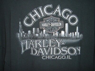 Chicago Harley Davidson Motorcycles Adult 2XL Long Sleeve