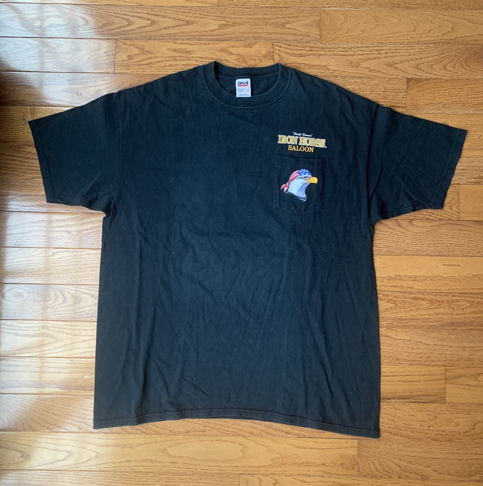 Vintage 90’s Iron Horse Florida Harley Davidson Eagle Black T Shirt XL