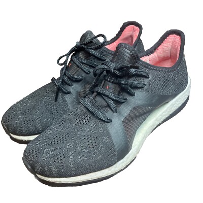 Adidas Pureboost X Womens Size 9.5 Black Athletic Running Shoes Sneakers BB6086