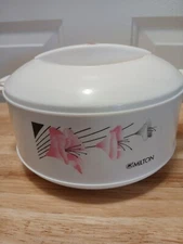 Vintage Milton 850ml Insulated Casserole Dish Container Plastic and Steel Cervo 