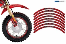 Rim Trim Kit For Honda CR CRF CRM XR MX Dirt Bike Decals Racing Stickers MU