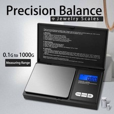 Digital Pocket Scale 0.1 Precision Jewelry Gold Silver Coin Gram 1000gx 0.1g