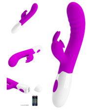 Silikon Rabbit Vibrator Dildo Erotik Sexspielzeug für Frauen mit 30 Funktion