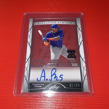 2022 Leaf Trinity Baseball ALEXANDER RAMIREZ RC Auto /99 Clear XRC