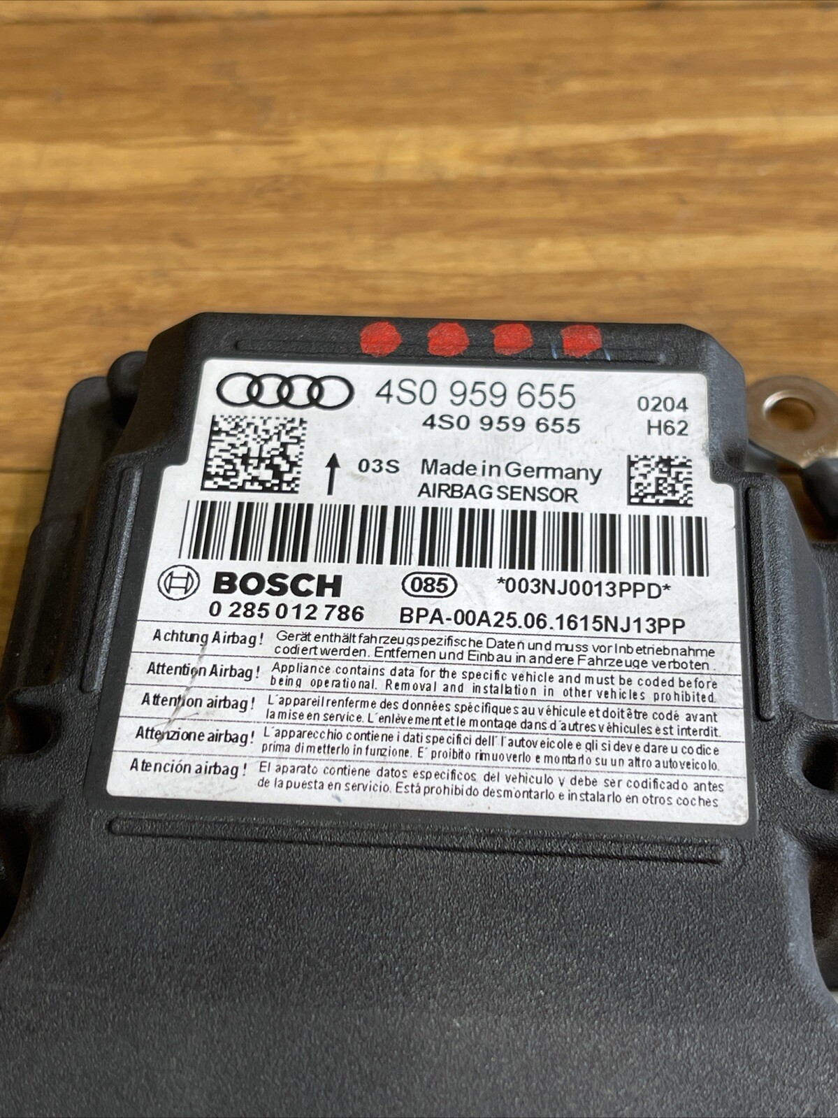 2017-2023 Audi R8 4S Safety Diagnostic Control Module Unit Part OEM 4S0959655