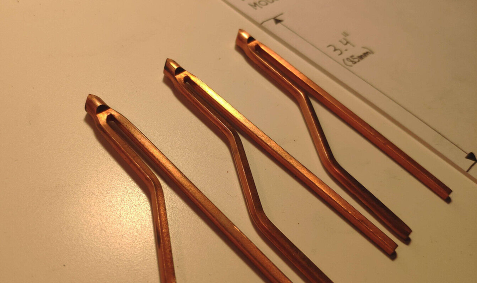 3 NOS RadioShack 64234 Copper Soldering Gun Tips for Weller D550 8250A