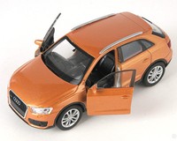 Blitz Versand Audi Q3 Orange Metallic Welly Modell Auto Neu & Ovp