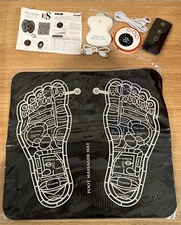 Portable Foot Massager Pad Foldable Massager Pad 8 Modes & 19 Intensity Levels