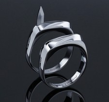 Unisex Hidden Self Survival Ring Titanium Ste...