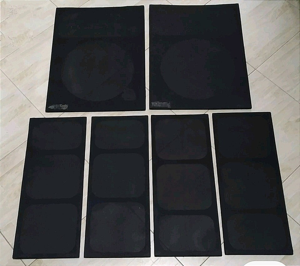 Tessuto Griglia Vintage Nero Per Altoparlanti - Radio Antiche Amplificatori 848537