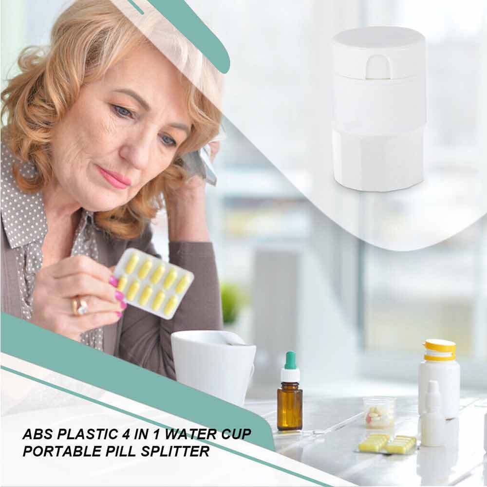 4IN1 Pill drug tablet grinder splitter storage box eBay
