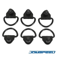 6 pcs Black Cargo D-Hooks Fits Ford Transit 150 250 350 Van 2015-2023 