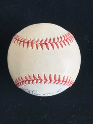 Matt Nokes Tigers Yankees SIGNED Official AL Bobby Brown Baseball w/ hologram - Picture 4 of 6