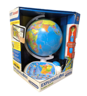 Clementoni 52202 Exploraglobe Globus Globe Intéractif, FRANZÖSISCH,LESEN, B-Ware