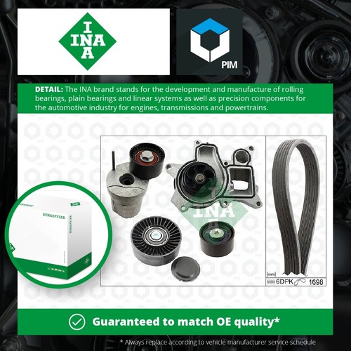 Water Pump & Aux Belt Kit fits BMW 120D 2.0D 04 to 13 N47 Drive INA 11282365922 4014870579203 eBay