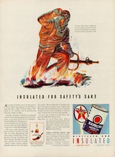 1939 Oil Gas Texaco Havoline 30s Vintage Print Ad Motor Insulated Heat Cold