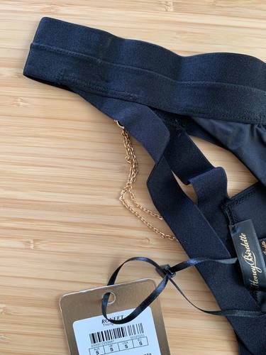 Tanga negra Honey Birdette RONEET 🖤🌼 talla pequeña (S) sexy nueva con etiqueta - Imagen 7 de 22